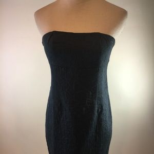 Joe's Jeans Navy Jacquard Strapless Dress M New